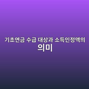 기초연금 수급 대상과 소득인정액의 의미 2 eab8b0ecb488ec97b0eab888 ec8898eab889 eb8c80ec8381eab3bc ec868ceb939dec9db8eca095ec95a1ec9d98 ec9d98ebafb8 1787211441