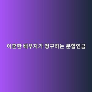 이혼한 배우자가 청구할 수 있는 국민연금 분할연금 3 ec9db4ed98bced959c ebb0b0ec9ab0ec9e90eab080 ecb2adeab5aced9598eb8a94 ebb684ed95a0ec97b0eab888 1787211188
